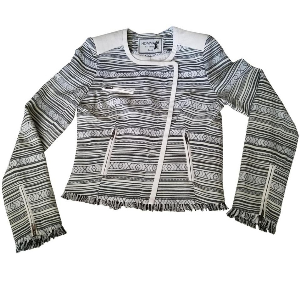 Hommage Woman's Black & White Blazer